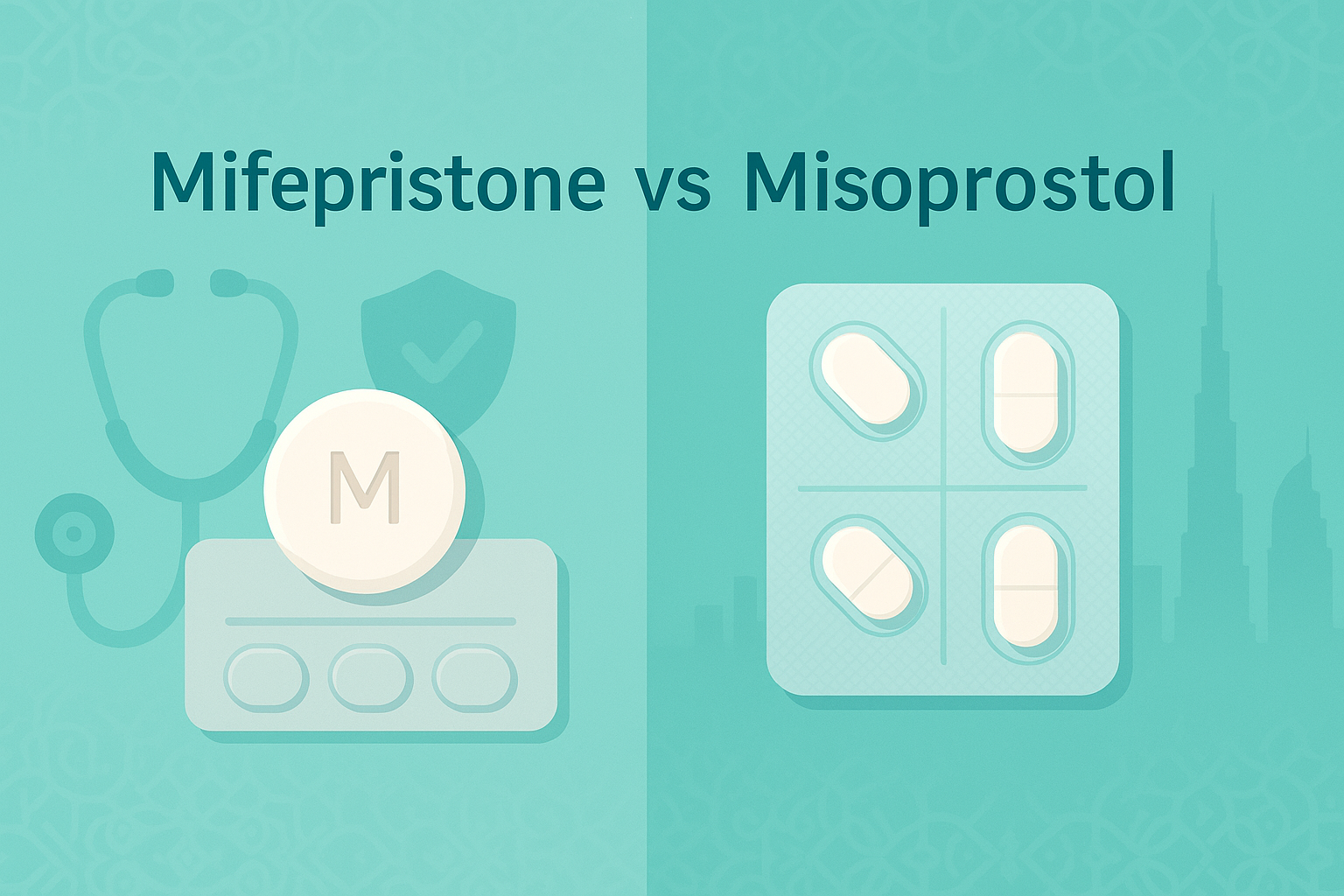 Mifepristone vs Misoprostol